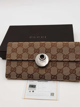 Gucci Gg Monogram Canvas Eclipse Continental Wallet Eb0926exsa