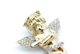 10k Yellow Gold Angel Pendant With Diamonds 5.4 Grams Eb0926lrxsa