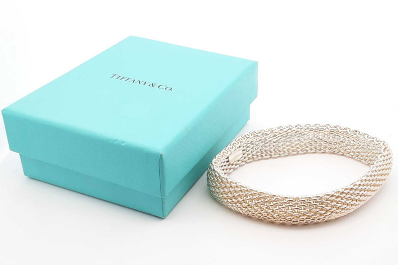 Tiffany & Co. 925 Sterling Silver Somerset Mesh Bracelet 57.9 Grams Eb1124lcrsa