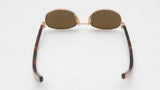 Prada Spr B53 Gold Tone Oval Metal Frame Sunglasses Sd0226szdu