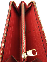 Louis Vuitton Monogram Empreinte Zippy Red Leather Wallet Eb0626orxde