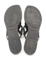 Hermès Egerie Chaine D'ancre Sandals In Black Tpu Rubber Size 7.5 Fw1026oxzdu