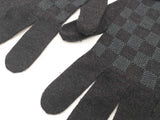 Louis Vuitton Blue Black Damier Knitted Gloves Do1225lrxde