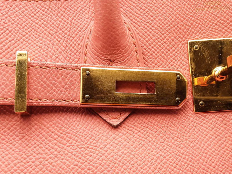 Hermès Epsom Birkin 30 Flamingo Handbag Sd0325lzrxzsa