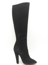 Saint Laurent Black Suede Knee High Boots Size 36 Eb0126orxsa