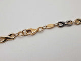 14k Tricolor Gold 7.0g Infinity Link Chain 18 In Do0425woxde