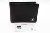 Louis Vuitton Black Taiga Leather Multiple Wallet Eb0526oxzsa