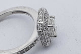 0.55cttw Diamond Wedding Set In 14k White Gold 4.6 Grams Size 4 Eb0826pxzsa