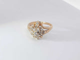 .22 Ctw Diamonds 14k Yellow Gold 4.2 Grams Ring Size 6 Sd0625lersa