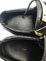 Giuseppe Zanotti Frankie Crocodile Embossed Leather Sneakers Size 43 Eb0326lxzsa