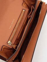 Tory Burch Emerson Convertible Crossbody In Brown Saffiano Leather Fw1025rrdu