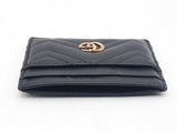 Gucci Marmont Black Leather Card Case Sd0925lzxsa