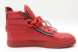 Giuseppe Zanotti Red Leather High Top Sneakers Size 48 Eb0426cxde