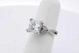 1.7ctw Princess Cut Diamond Ring 14k White Gold 3.7 Grams Size 4.5 Eb0926wxxzsa