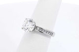2.8cttw Diamond Ring In Platinum 6.4 Grams Size 5.5 Eb0126rwxzdu