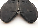 Fendi Black Leather Trainers With Velvet Zucca Straps Size 10.5 Eb0925oxzde