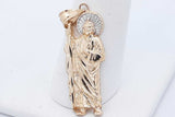 14k Yellow Gold Saint Jude Pendant 2 Grams Eb0426lexde