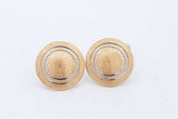Brioni 18k Yellow Gold Circular Cufflinks 13.5 Grams Eb0326lolrde