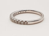 0.24 Cttw Diamonds 14k White Gold 1.9g Half Eternity Band Size 6.5 Do0326lorde