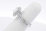 3.69cttw Diamond Ring In 18k White Gold 5.7 Grams Size 4.5 Eb0526olxzsa