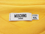 Moschino Jeans Logo Yellow Cotton Tshirt Size Italian Xxl Do0126rxde
