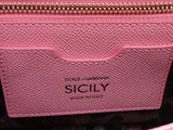 Dolce & Gabbana Medium Sicily Pink Calfskin Handbag Fw0325rxzdu