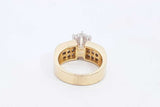 Round Diamond Approx. 1.70ctw Ring In 18k Yellow Gold 11.4g Sz 6.5 Eb0524wrxzsa