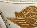 Nike Air Jordan 2 Quai 54 "Bone & Gold" Leather Sneakers Size 6 Youth Fw0125rxsa