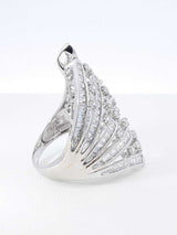 6.54 Cttw Diamond & 18k White Gold Cocktail Ring 9.6 Grams Size 7 Fw0826ccrdu