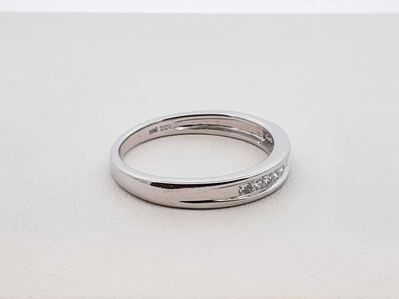 0.55 Cttw Diamond & 14k White Gold Ring 3.6 Grams Size 10.25 Fw1224wpxdu