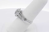 0.96cttw Diamond Wedding Set In 10k White Gold 3.7 Grams Size 6.75 Eb0226worsa