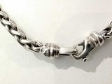 David Yurman Sterling Silver Diamond Quatrefoil Lariat Necklace 16.5 Inch Mk0726wzxmia