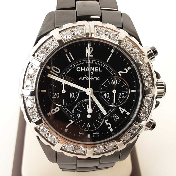 Chanel Diamond Bezel J12 Chronograph 41mm Wrist Watch Mserzxsa 144010013913