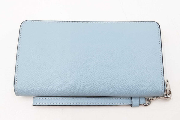Coach Slim Accordion Zip Powder Blue Wallet Sd0725pzdu