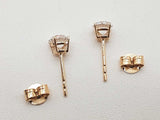1.07 Cttw Lab Grown Diamonds 14k Yellow Gold 1.0g Stud Earrings Do0326orxde