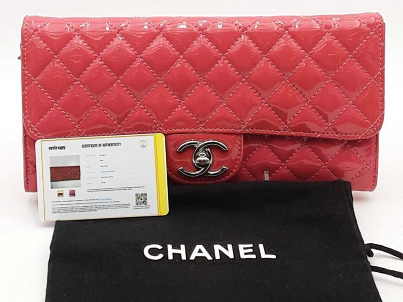 Chanel Patent Calfskin Quilted Flap Clutch With Chain Aa0625exzsa