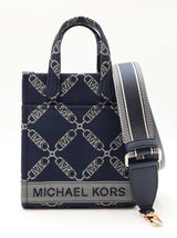Michael Kors Extra Small Gigi Tote Bag In Logo Jacquard Fw0726wrdu