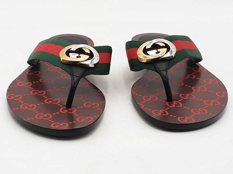 Gucci 612138 Gg Multicolor Slides Size 39 Aa0725orzsa