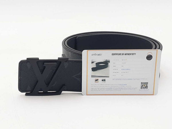 Louis Vuitton Monogram 40mm Matte Black Belt Size 38 Aa0925lrzsa