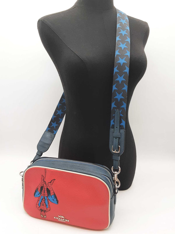 Coach X Marvel Spiderman Jes Red Blue Leather Crossbody Bag Do0625ixde
