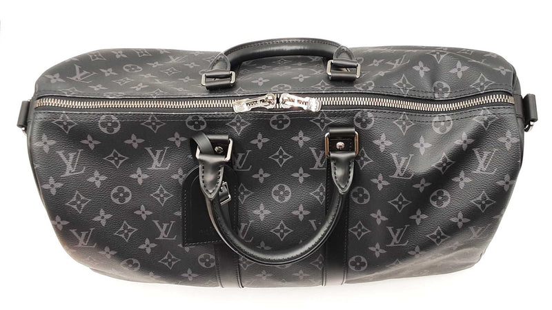 Louis Vuitton Keepall Bandoulière 45 Monogram Eclipse Coated Canvas Fw0725lzxzdu