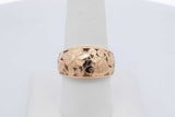 14k Yellow Gold Hisbiscus Flower Dome Ring 3.9 Grams Size 7.75 Eb0626orxdu
