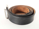 Gucci Micro Guccissima Black Leather Belt Size 110-44 Sd0426crde