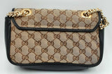 Gucci Monogram Canvas Marmont Shoulder Bag Eb1024pxzdu