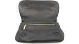 Tory Burch Black Leather Amanda Logo Clutch Sd0425rzdu