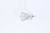 1.0ctw Diamond Stud Screwback Earring In 14k White Gold 0.7 Grams Eb0126lrxzde