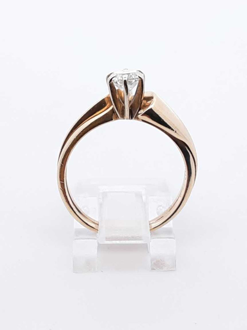 0.55 Cttw Diamond & 14k Yellow Gold Ring 4.7 Grams Size 6 Fw0825wzxdu