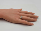 14k Tricolor Gold Braided Trinity Band Ring 7.8 Grams Size 9.5 Fw0226pzxdu