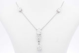2.52cttw Lab Grown Pear Shaped Diamond Pendant Necklace 14k Gold 3.3g Eb826crxsa