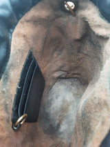 Gucci Mini Marmont Chevron Quilted Black Leather Bucket Bag Eb1125wrxsa